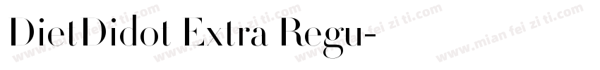 DietDidot Extra Regu字体转换